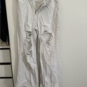 SHEIN White Denim Jeans